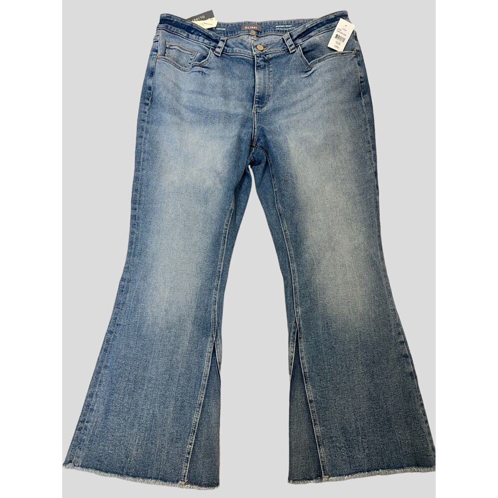 DL1961 Jean Blue 18W DLVintage High Rise Instasculpt Crop Bridget Boot Flare